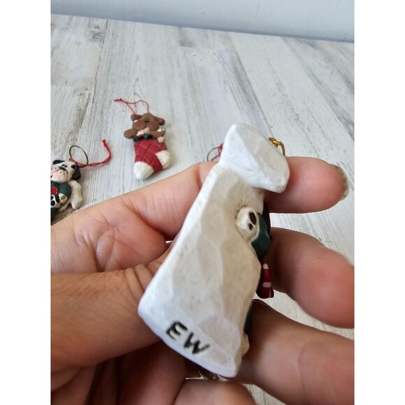 Vintage Eddie walker dog Angel ornament stocking bulldog good dog puppy Xmas tre - Picture 5 of 9